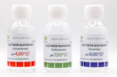 Bufory roztwory kalibracji sondy pH zestaw 4 7 9