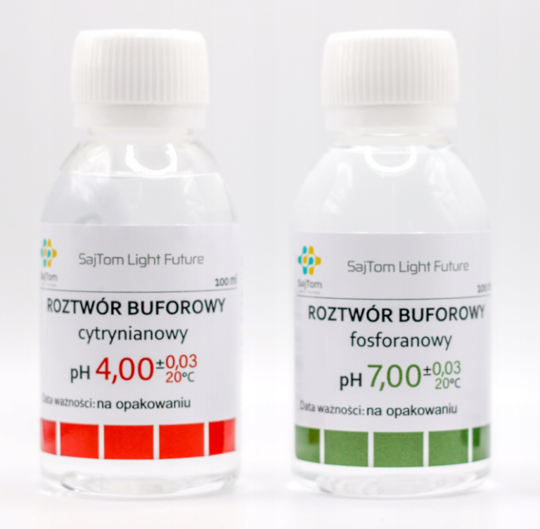 Bufory roztwory kalibracji sondy pH zestaw 4 7
