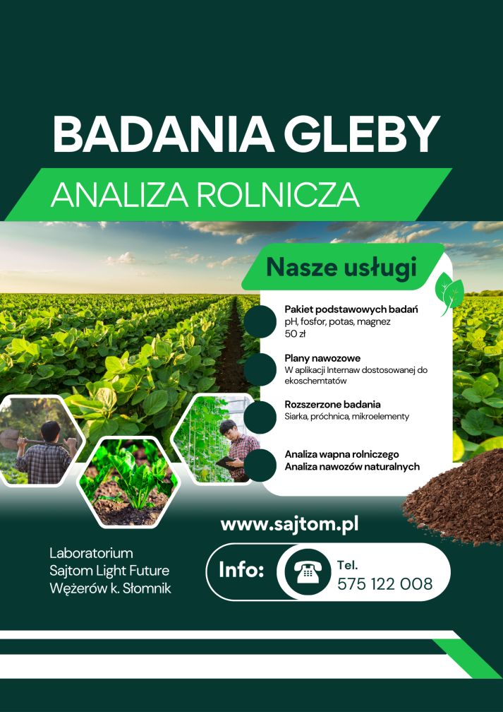 badanie gleby dla rolnictwa
